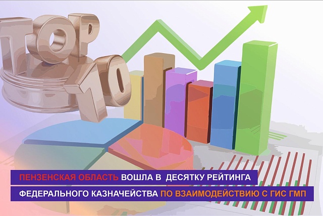 Пензенская область вошла в десятку рейтинга Федерального казначейства
